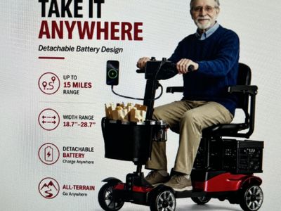 4 wheel mobility electric scooter