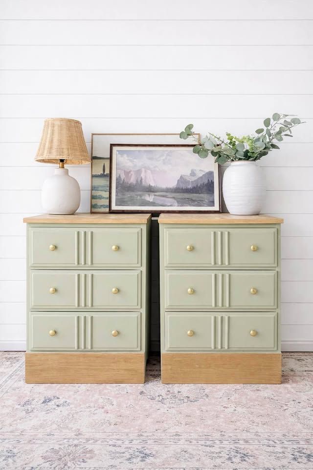 Modern Boho Chic 3 Drawer Nightstands | Modern 3 Drawer Nightstands #1