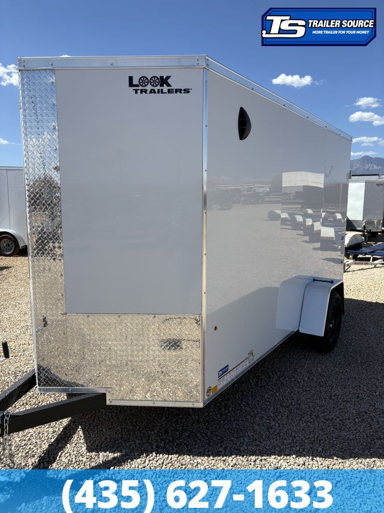6x12 Look ST DLX Enclosed Cargo Trailer - 6'6" Interior - 3.5K GVWR - .080 PolyCor, Barn Doors
