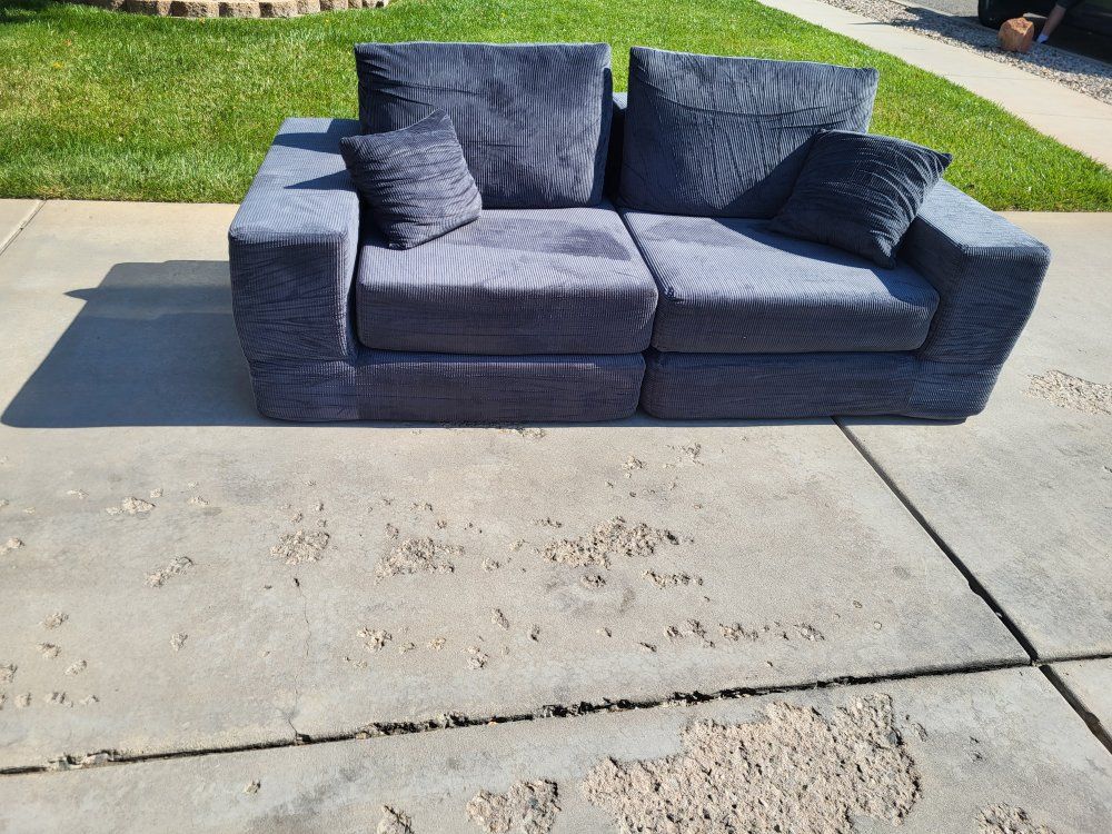 Boneless Oversized Fabric Plush Sofa
Gray*