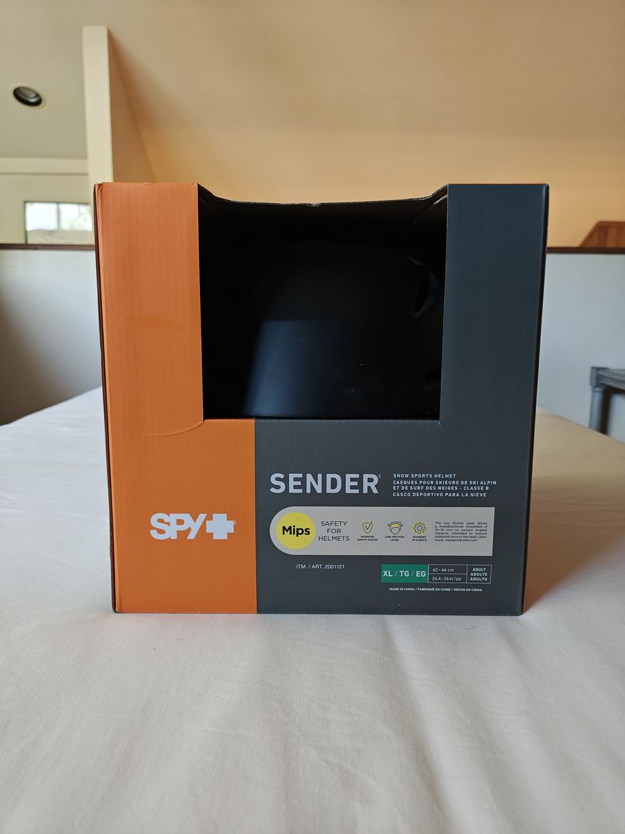Spy Sender snow helmet. Brand new!