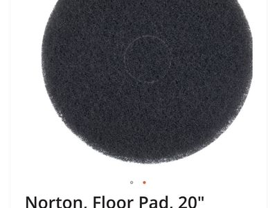 Norton, Floor Pads, 20" Black Round Set of 5