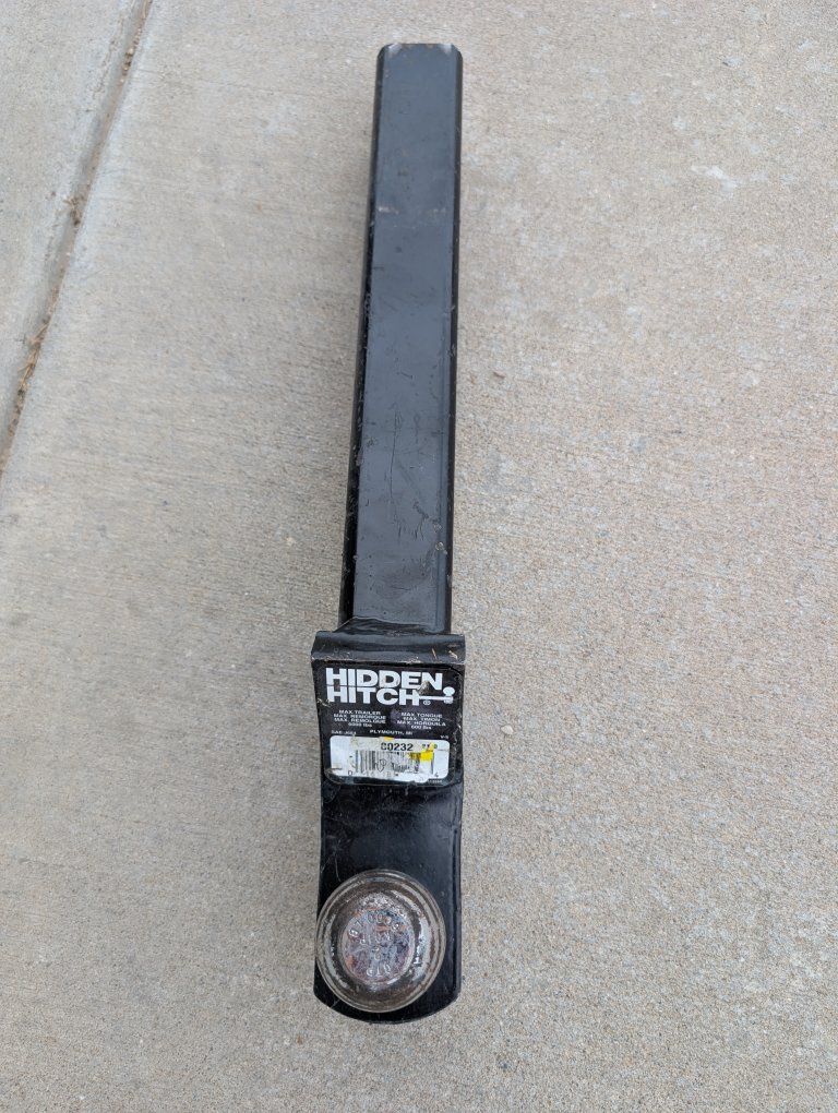 Hidden Hitch 20232 Black Trailer Hitch Ball Mount 2" Drop 2" Receiver, 5000 lbs Capacity