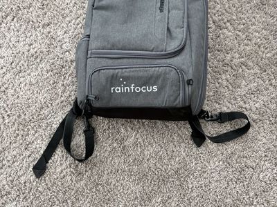 Rainfocus Gray Laptop Backpack - Durable Multi-Compartment Travel Bag