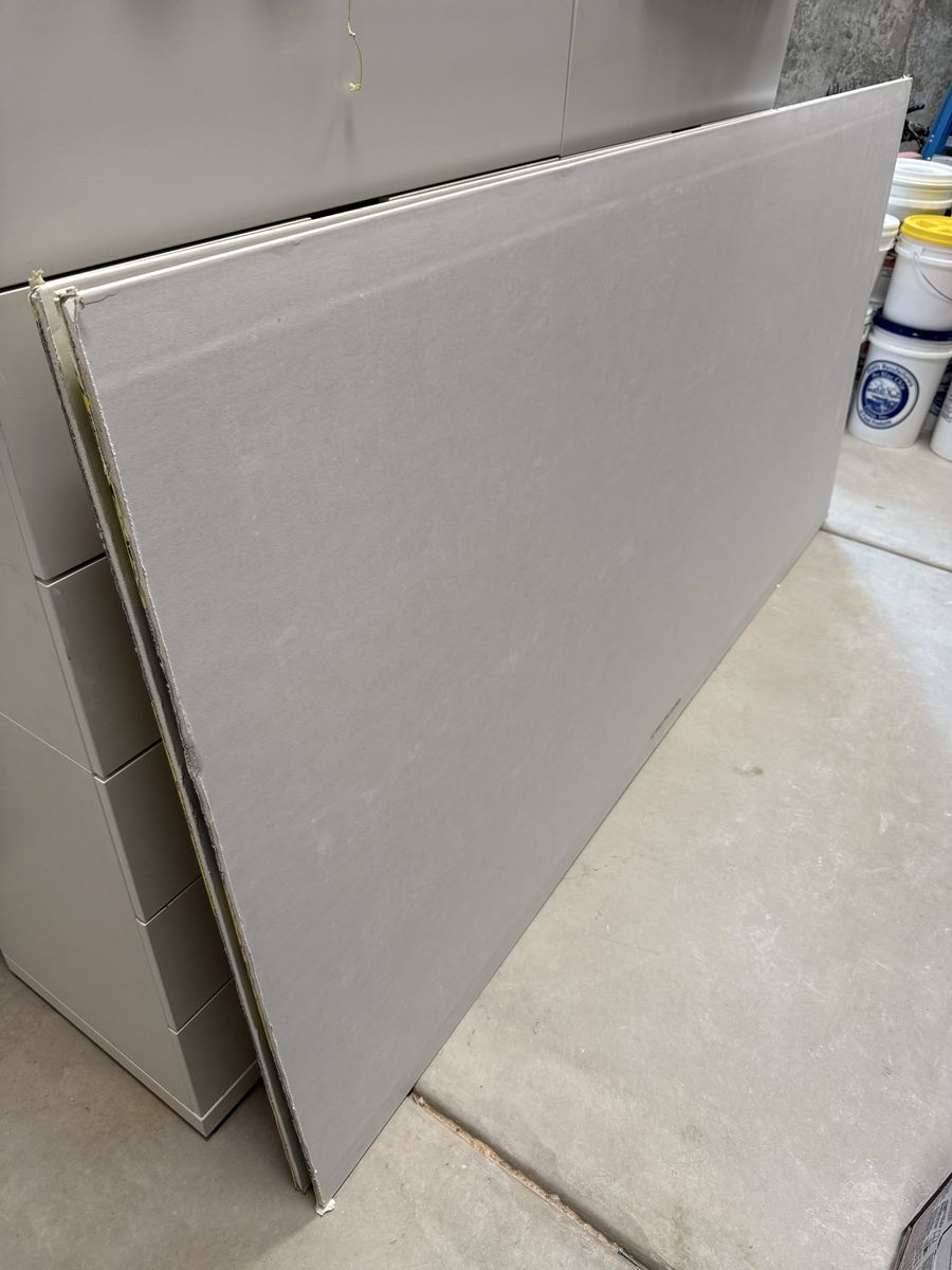 4 ft x 8 ft Drywall Sheetrock - Standard 1/2” Gypsum Board (2 sheets)