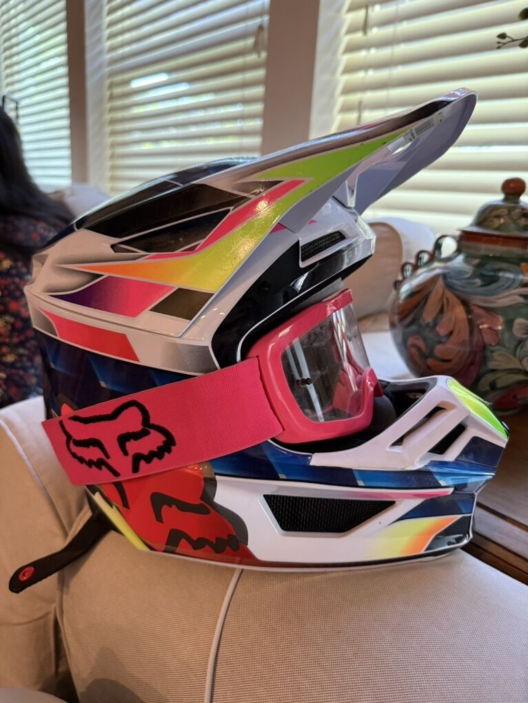 ATV Helmet and googles