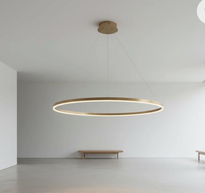 Stockham 1-Light Chandelier Round Circle LED