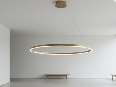 Stockham 1-Light Chandelier Round Circle LED