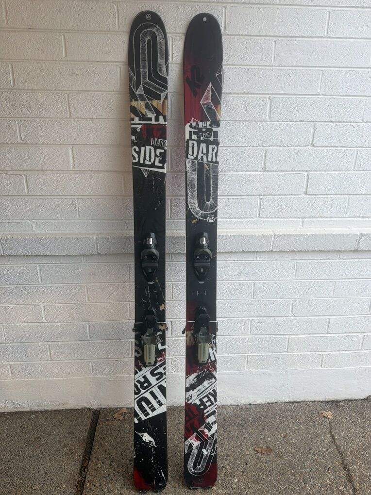 K2 Dark Side 188cm Skis W/Rossignol Axial2 Binding