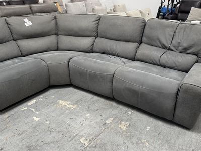 Recliner Sectional Fabric Electric USED