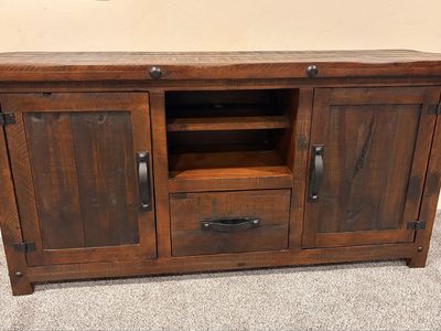 Beautiful wood TV stand