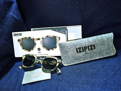 IZIPIZI Paris SUN #C Camouflage 100% UV Protection Sunglasses with Felt Case negotiating price