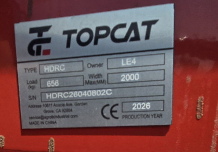 NEW Top Cat Heavy Duty 72" Brushcutter (Skid Steer)