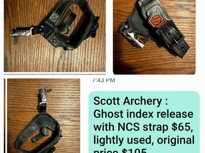 Archery Supplies: Scott Archery, Ghost Index Release w/NCS Strap