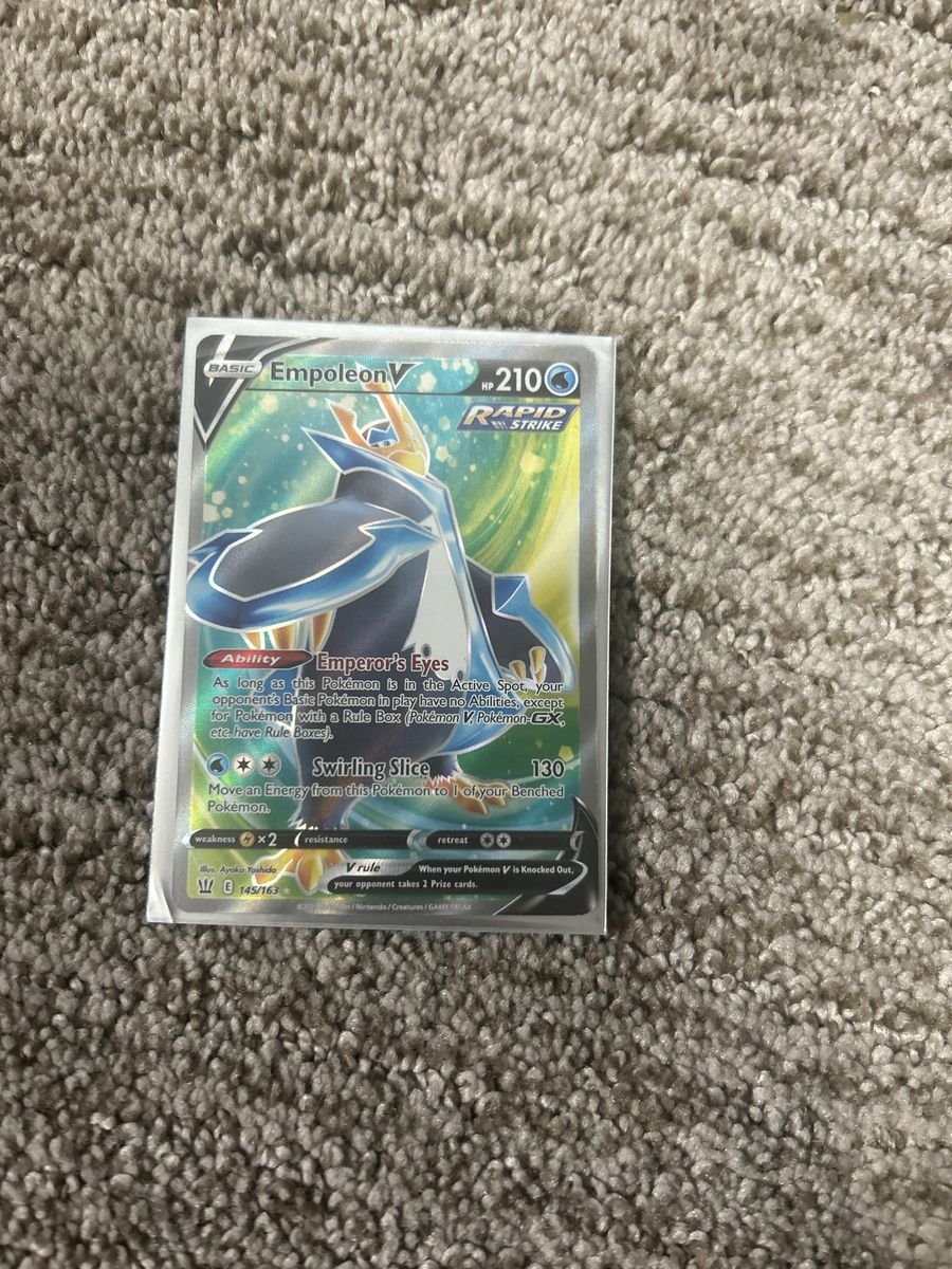 Empoleon V 145/163 Rapid Strike Ultra Rare Pokémon Card - Lightly Played