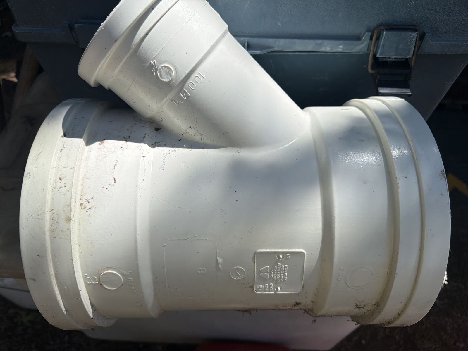 PVC 100mm Y-Branch Pipe Fitting