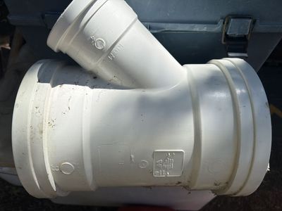 PVC 100mm Y-Branch Pipe Fitting