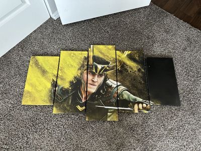 Marvel Loki Canvas Wall Art 5-Piece Panel Set - MCU Decor