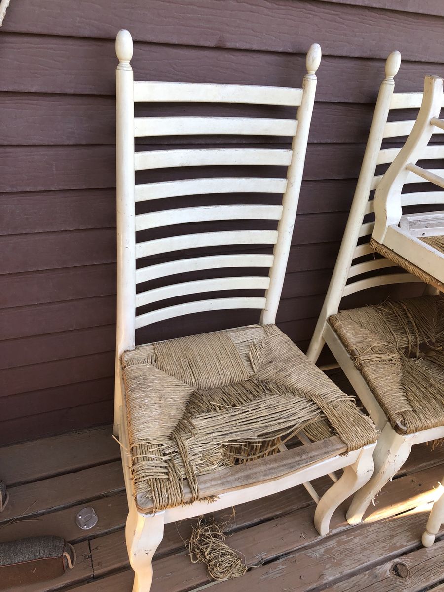Ladder Back Farmhouse style dining chairs