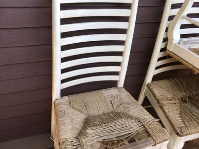 Ladder Back Farmhouse style dining chairs