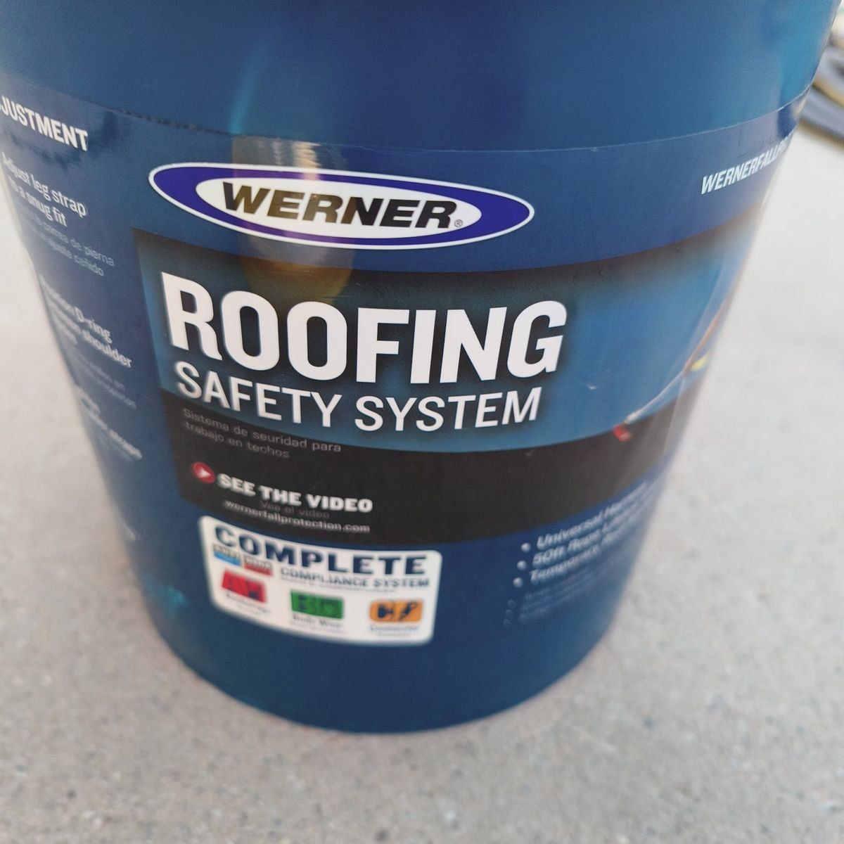 Werner Roofing System Fall Protection Harness Tie Off Kit