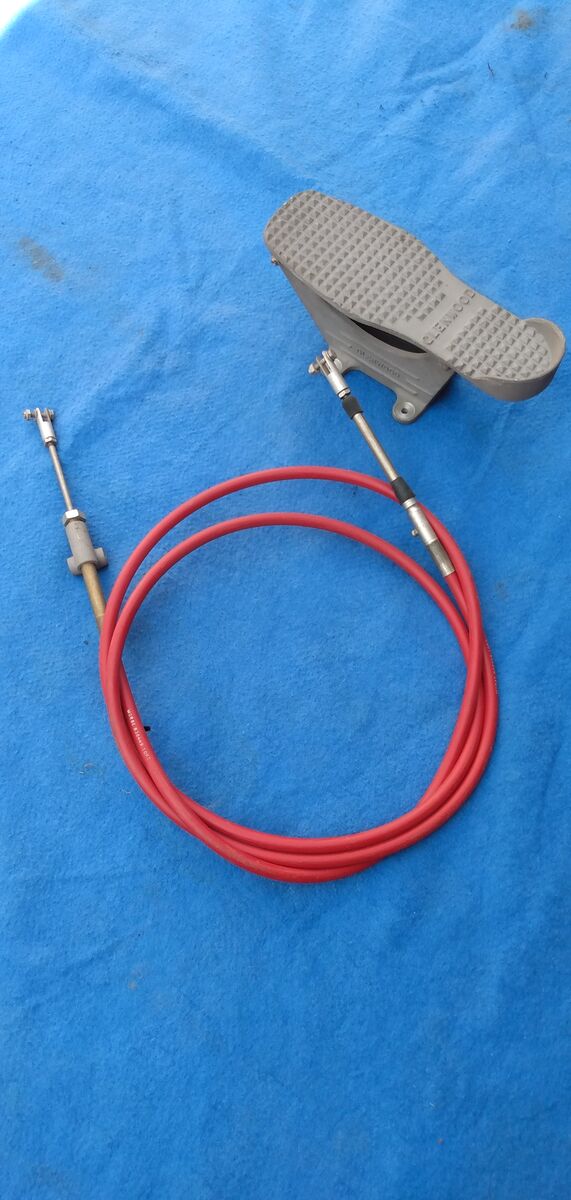 Glenwood Marine foot throttle and cable