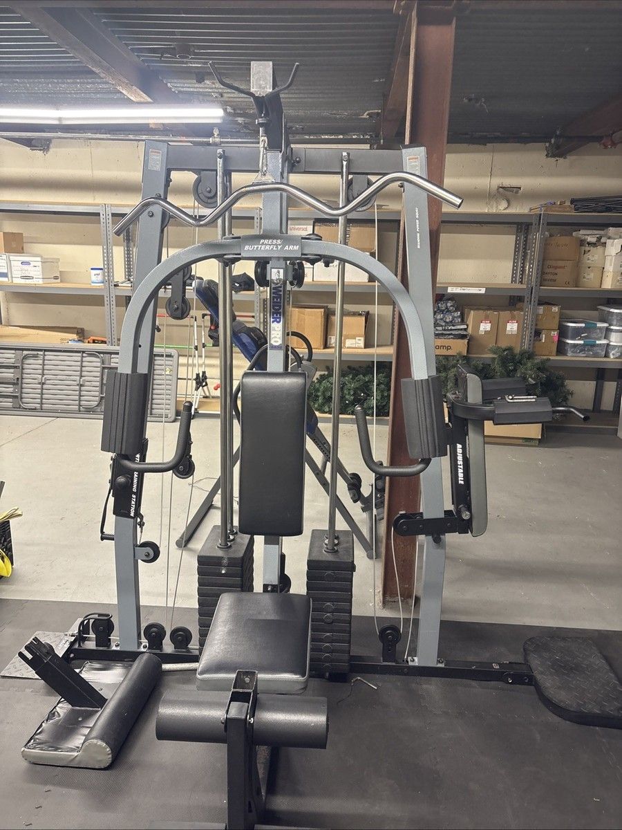 Home Gym, Quality Complete Weight Training Station.  Weider Pro