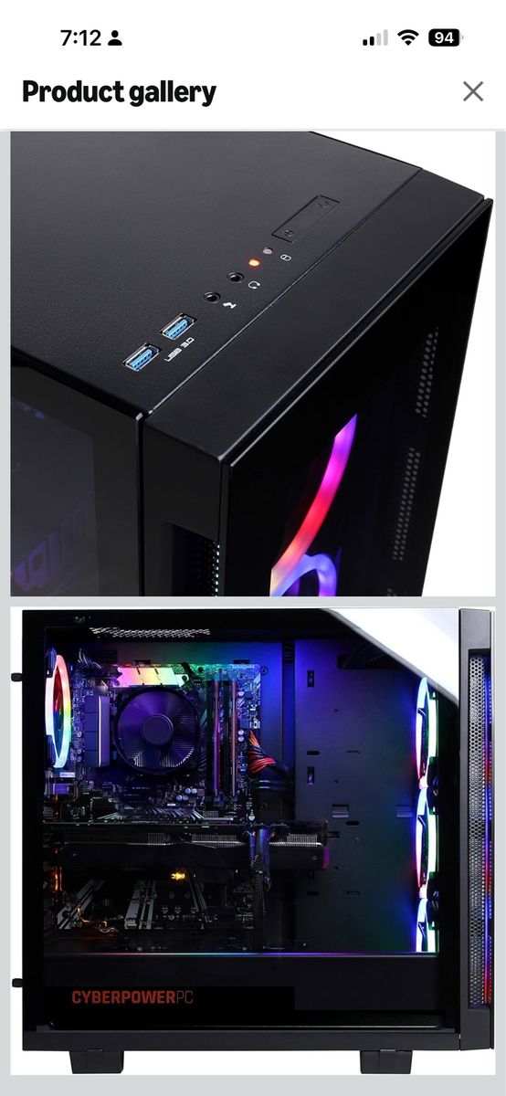 CyberpowerPC Gamer Xtreme VR Gaming PC, Intel Core i7-12700F 2.1GHz, GeForce RTX 3060 12GB, 16GB DDR4, 1TB NVMe SSD, WiFi & Win