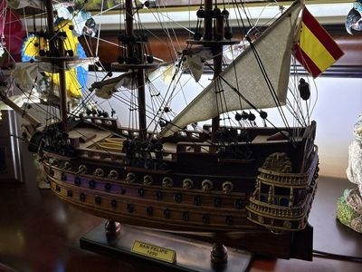 San Felipe 1690 Wooden Model Ship Tall Ship Replica Decor