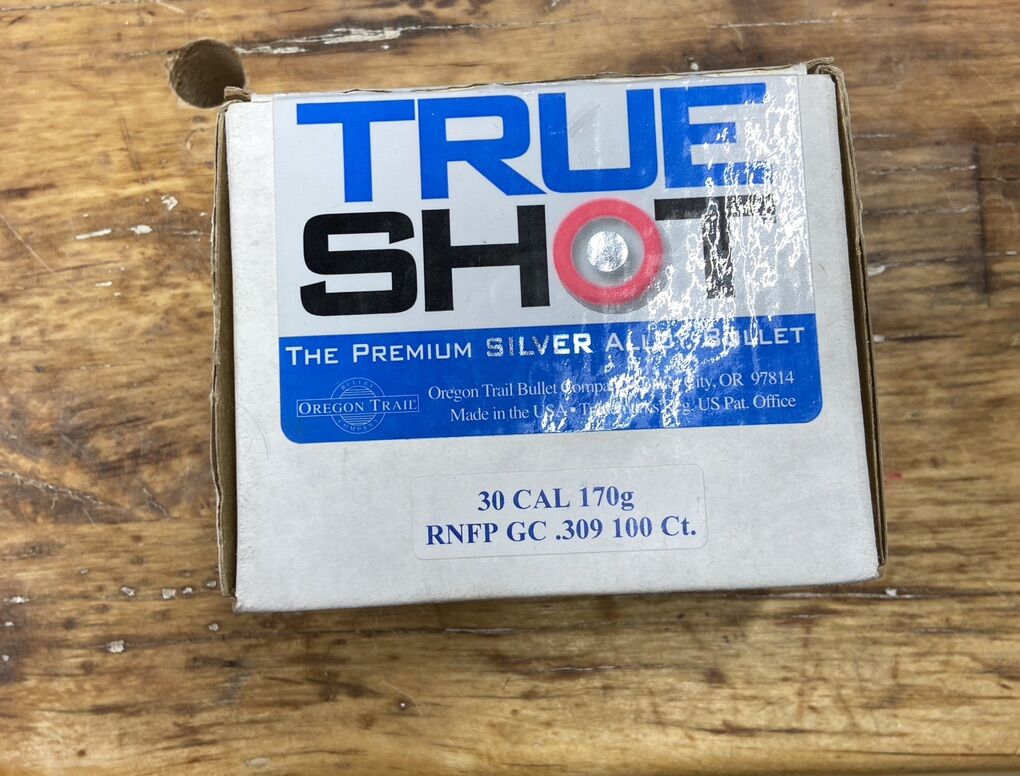 True Shoot Silver Alloy Bullet 30cal 170gn