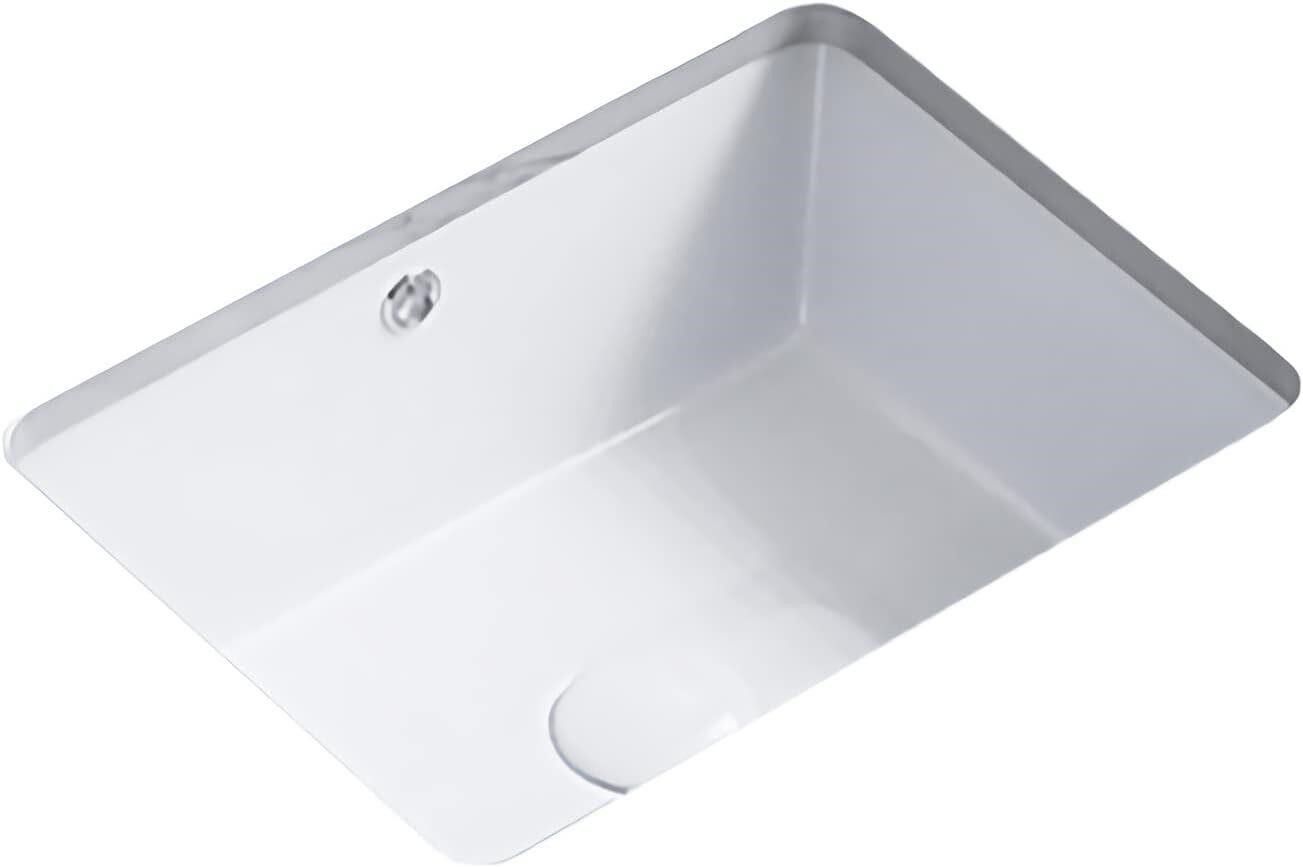 KINGWONG 16" White Undermount Sink