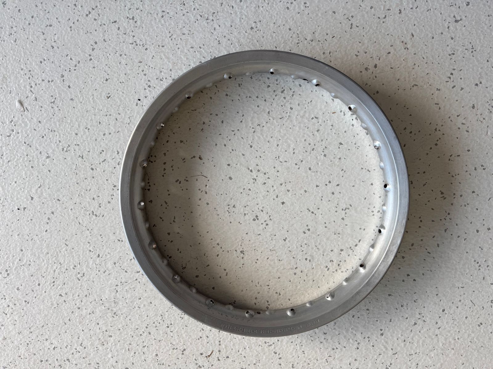 Vintage MX Rim - 2.15x18 Akront Aluminum Rear Rim