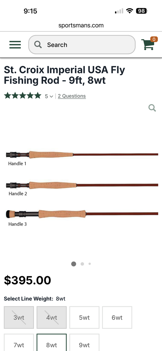 St Croix Fly Fishing Rod