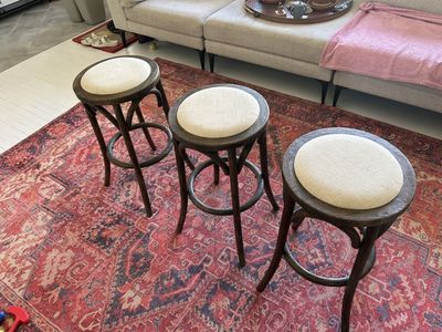 (3) Thonet Barstools