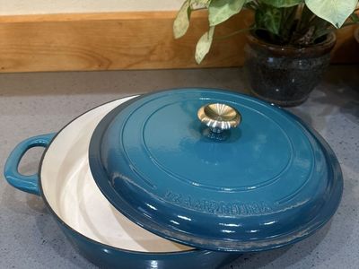 Tramontina 4 Qt Enameled Cast-Iron Covered Braiser