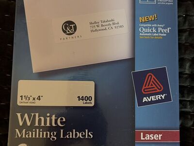 Avery Laser Mailing Labels -1400