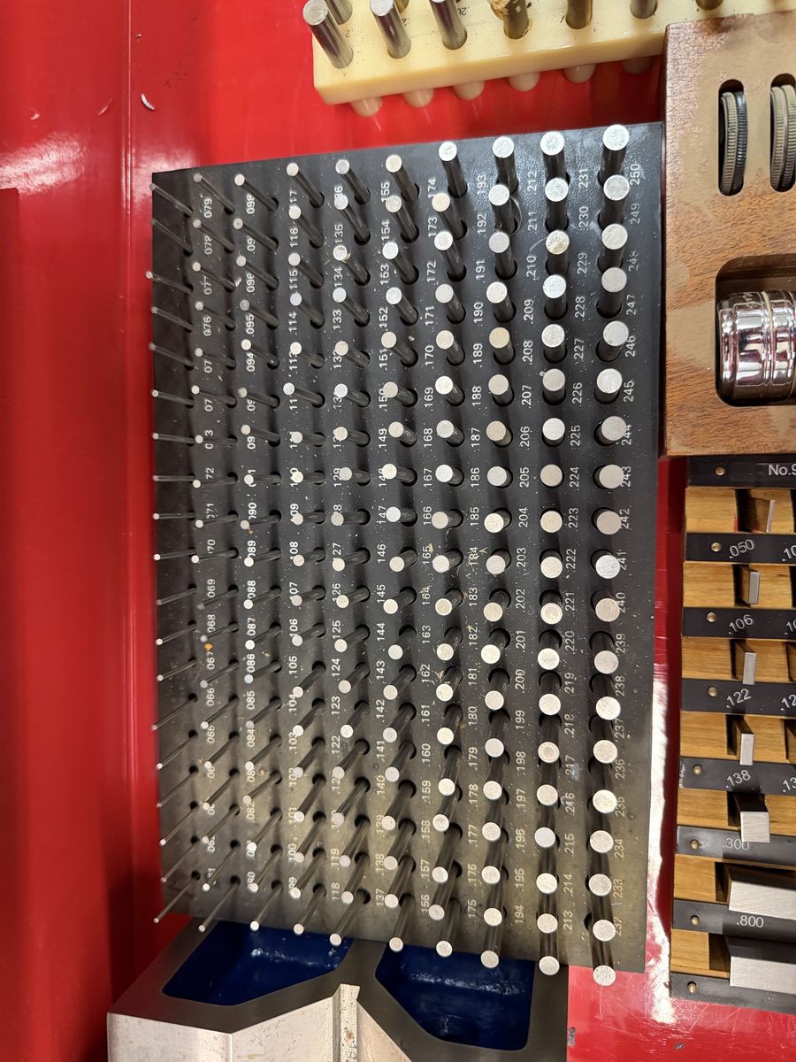 Steel Pin Gage Set (.061" - .625") with Storage  Tray
