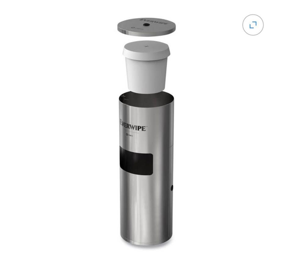 Everwipe Stainless Steel Floor Stand Wipe Dispenser