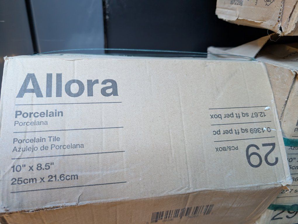 Allora Stella Hex Porcelain Tile, 50sf, new in box