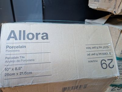 Allora Stella Hex Porcelain Tile, 50sf, new in box