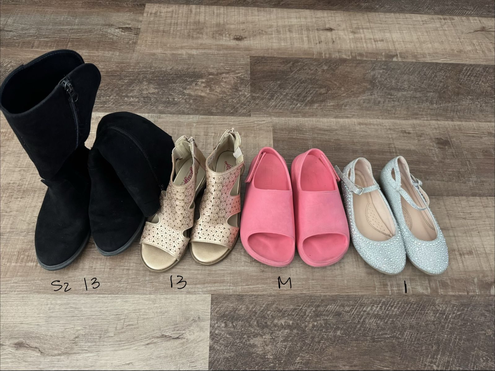 Girls shoes, sizes 13-1