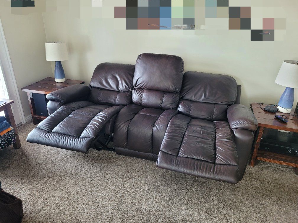 La-Z-Boy (Real) Leather Couch.