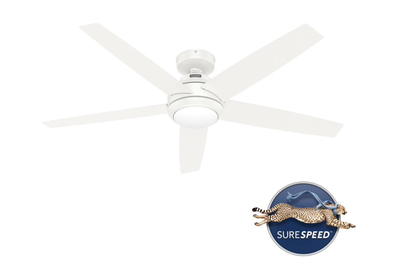 New in Box HunterZ ayden 52 in. Integrated LED Indoor Ceiling Fan with Light Kit. Remote