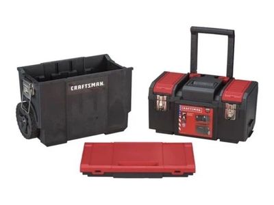 CRAFTSMAN 3-in-1 Rolling Tool Box Workshop