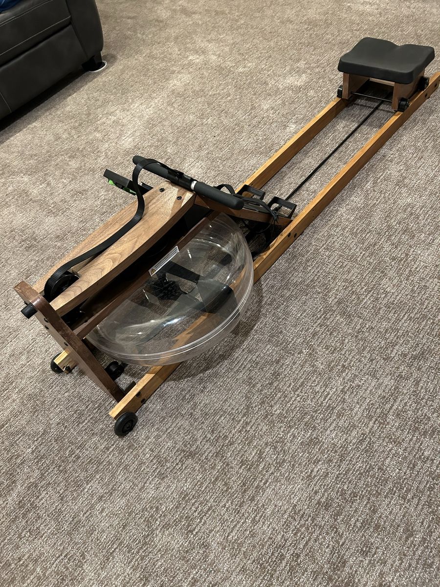 Solid Wood Water Rowing Machine - Authentic Water Resistance & Space-Saving Design