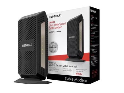Brand New in Box Netgear Cable Modem - Black (CM1000-100NAS)