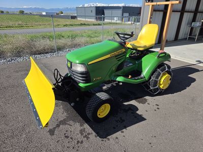 John Deere x740 Ultimate Lawn Tractor, Mower and Plow