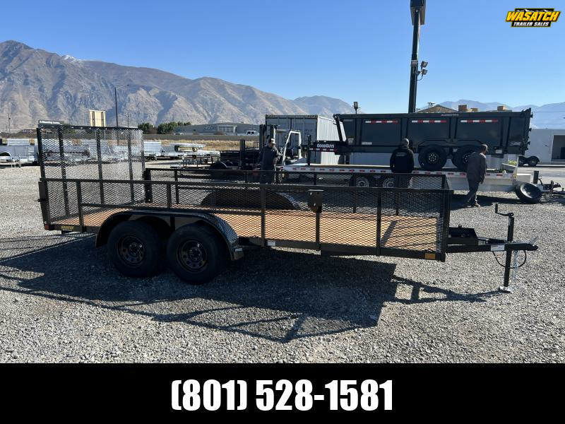Built Trailers 7x16 Wasatch Built Landscape Utility Trailer