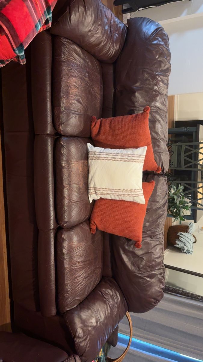 2 leather couches for sale, 84 inches by 36 inches