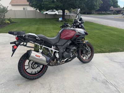 2014 Suzuki V-Strom 1000 Motorcycle - Red/Black
